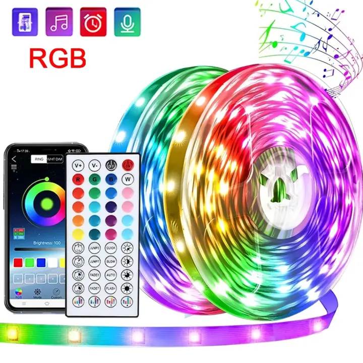 Tiras LED RGB Flexibles 10m 20m 30m Sin Fonía Para Decoración De Habitaciones Y TV Correa Luminosa Sincronizada Con Música - 1