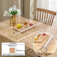 Mantel Cuadrado De PVC Impermeable Y Resistente a Rasguños Para Escritorio De Oficina Tapete Absorbente Cubierta Protectora De Plástico Transparente - details 1