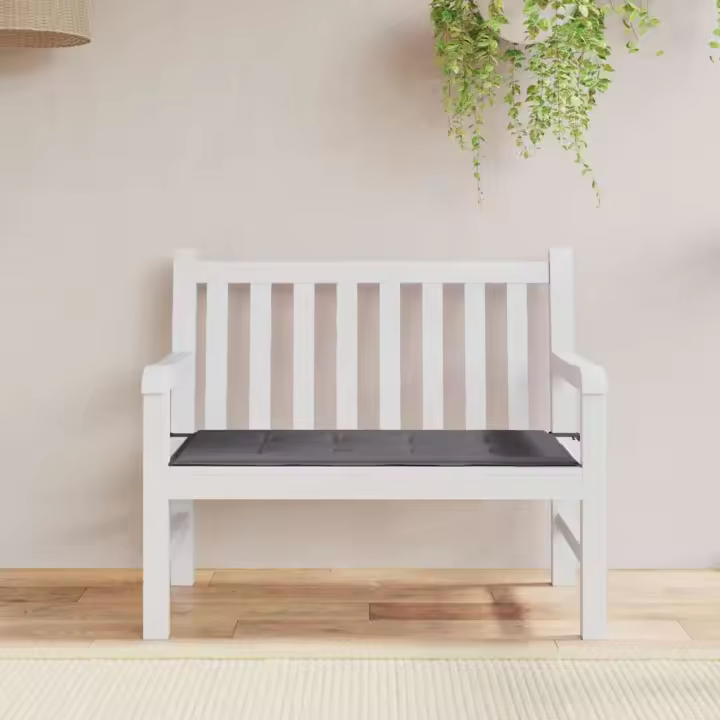 Paño de Banco de Jardín Oxford gris antracita 120x50x4 cm - 1