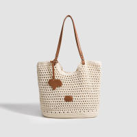 Bolso de paja tejido a mano de gran capacidad para mujer, nuevo bolso de hombro para vacaciones en la playa, bolso de mano para uso diario - details 3