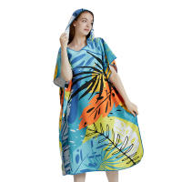 Poncho Toalla Rápida De Secado Microfibra Para Playa Robe De Cambio Para Adultos Toalla De Natación Poncho De Playa A20 - details 4