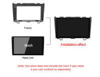Kit De Panel De Montaje Para Radio Android 2 Din De 9 Pulgadas Para Honda CRV CR-V 2006-2012 Adaptador De Marco De Fascia Canbus - details 1