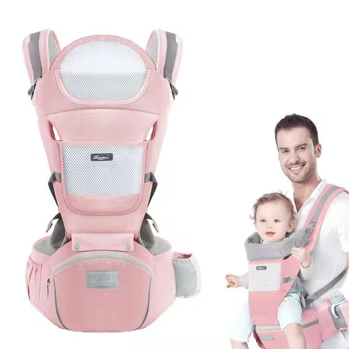Pequeños, versátiles portabebés 9 en 1 con asiento de cadera para todas las Estaciones, portabebés para niños Pequeños, Bebés, Padres - 1