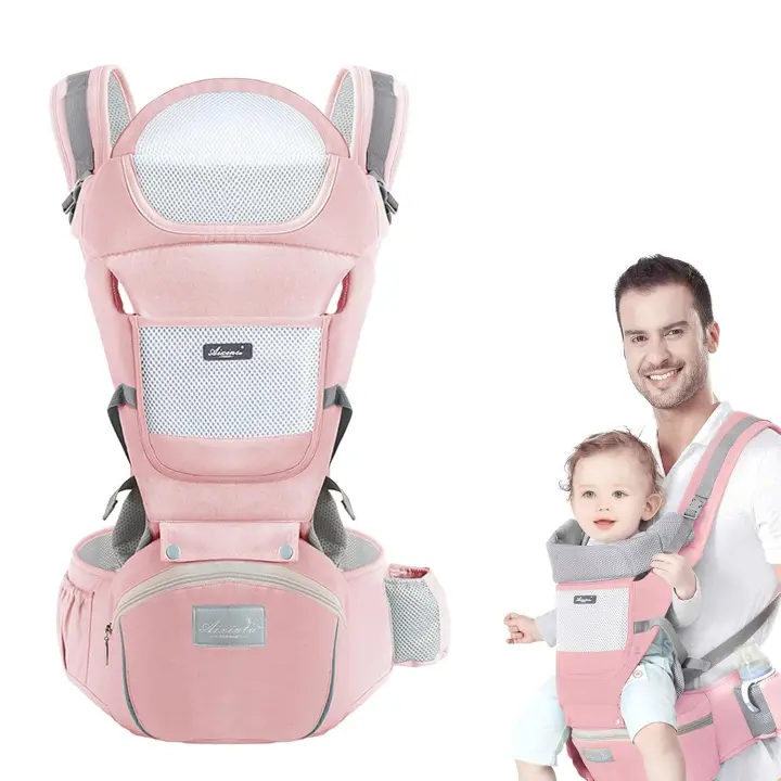 Pequeños, versátiles portabebés 9 en 1 con asiento de cadera para todas las Estaciones, portabebés para niños Pequeños, Bebés, Padres - 1