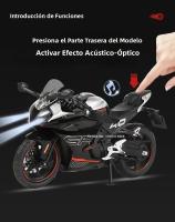 Modelo De Motocicleta 1:12 600RS Spring Breeze 450SR Con Neumáticos De Goma Y Absorción De Choque Regalo Para Niños Metal Y Plástico - details 11