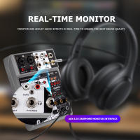 BOMGE Mixador De Audio Profesional 4 Canales Con Bluetooth Y Efecto Eco Delays Entrada 48V Fantasma Consola De Mezcla Digital USB - details 6