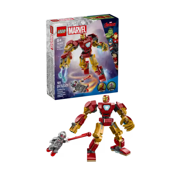 LEGO Super Heroes 76307 Armadura Robótica de Iron Man vs. Ultrón contiene 101 piezas - edad 6+ años 25L76307 - 1