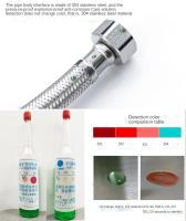Tubo De Agua Flexible De Acero Inoxidable Para Cocina Baño Y Toilette Resistente a Explosiones 50/80cm 1/2 Pulgada Braided - details 11