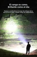 Linterna LED Multifuncional COB Con Iluminación Lateral Para Camping Recargable Por USB Pantalla Inteligente Y Luz De Emergencia - details 2