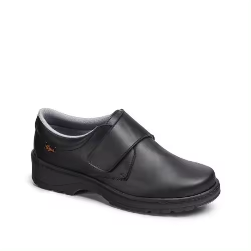 Zapato de Trabajo DIAN Milan Velcro - Piel Lorica Lavable - Suela Antibacterias - 1