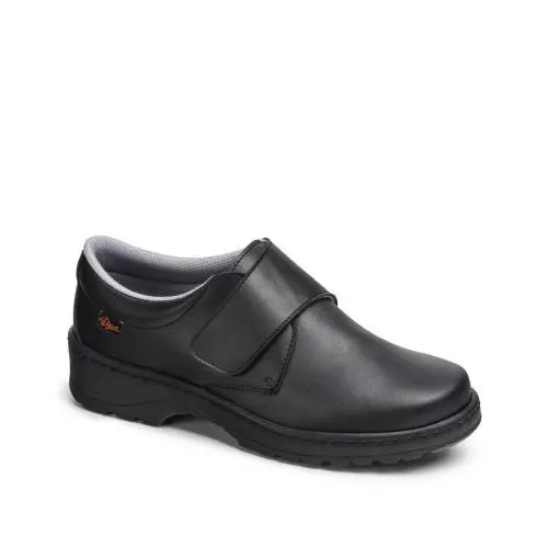 Zapato de Trabajo DIAN Milan Velcro - Piel Lorica Lavable - Suela Antibacterias - 1