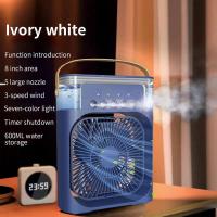 Aire acondicionado portátilminiventilador personal 4 en 1 con pulverizador de agua y 3 velocidadesenfriador de aire evaporativo. - details 0