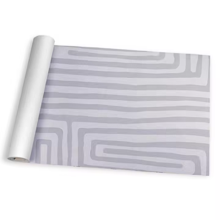 Alfombra de vinilo vinílica hidraúlica antimanchas para cocina salón por metros al corte - Abstracto gris 7100007 - 1