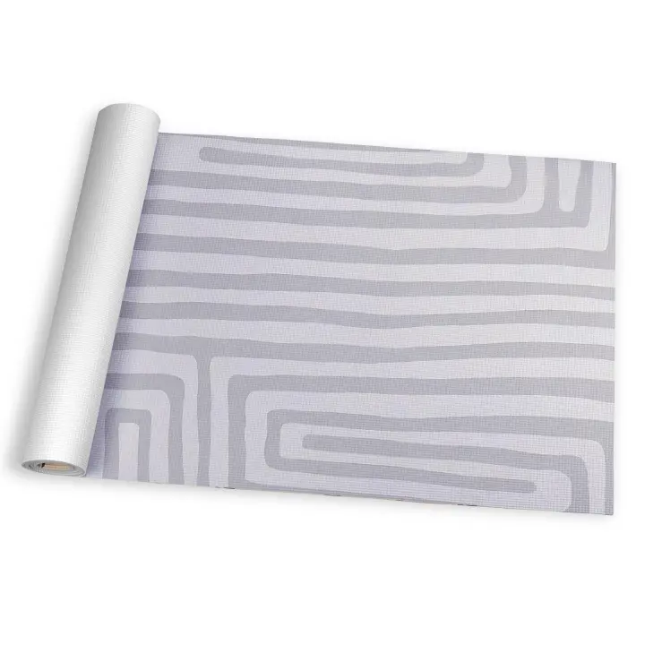 Alfombra de vinilo vinílica hidraúlica antimanchas para cocina salón por metros al corte - Abstracto gris 7100007 - 1