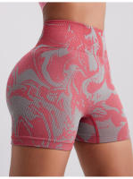 Leggings De Entrenamiento Sin Costuras De Alta Elasticidad En Color Camuflaje Para Mujer Shorts De Yoga Levantador De Glúteos Ropa Deportiva Ajuste Fitness Pantalones De Gimnasio - details 10