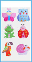 Puzzle De Madera 3D Para Bebés Y Niños Juguete Educativo De Ilustraciones Animales Y Oceanos Estilo Cartoon Enseñanza Cognitiva - details 3