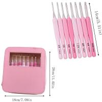 Set De Agujas De Crochet 9PCS 2.5-6mm Herramientas De Costura Para Tejido De Hilo Kit De Manualidades Para Mujeres Niñas - details 1