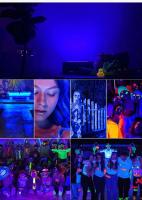 Luz Negra Ultravioleta 100W, Foco Luz UV con enchufe, 395-400nm Luz Negra UV IP66 Impermeable Luces Ultravioleta para GLOW Fiesta,Bar,Halloween,Fiesta,Neón,Black Light Party,Disco - details 8
