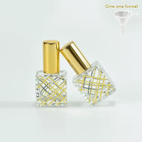 Botella De Perfume Recargable 9ml Contenedor De Líquidos Para Cosméticos Viaje Portátil Vidrio Electroplazado Reutilizable - details 7