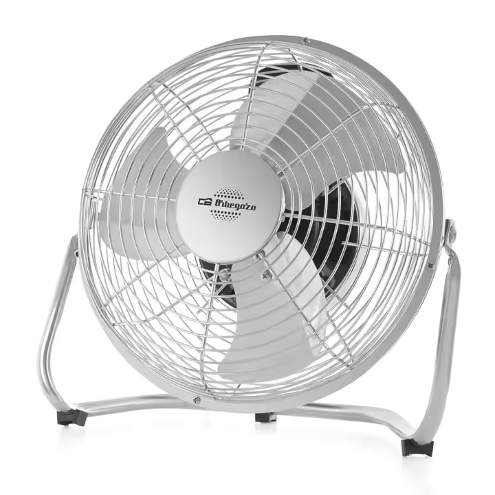 Ventilador industrial Orbegozo PW 1321, aspas metálicas, 3 velocidades, inclinación regulable, 20 cm de diámetro, 45 W - 1