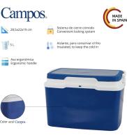 Nevera Portátil Térmica Azul y Blanco Polipropileno Ideal Para Actividades al Aire Libre en el Jardín Camping Barbacoas Pisicna Playa Capacidad 5/10/16/24/29/42LLitros - details 3