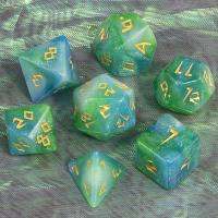 Juego De Dados Poliedros DND 7 Piezas Acrílico Colores Mezclados Y Brillo Juegos De Mesa RPG Souvenir Entretenimiento - details 18