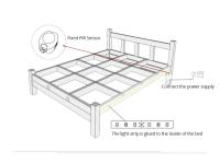 Tira De Luz LED Con Sensor De Movimiento DC 12V Impermeable Para Iluminación De Gabinetes De Cocina Y Dormitorios Adaptable Con Adaptador De Potencia US EU - details 14