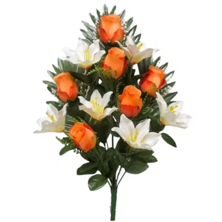 Ramo de Flores Tipo Palma Rosas y Lilium - 12 Varas 68 Cm - Ref FC040102 - 1