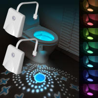 Lámpara De Proyección LED Para Baño Con Activación Por Movimiento Y 10 Colores Impermeable Iluminación Nocturna Decorativa - details 0