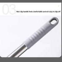 Escobilla De Piso Multifuncional De Silicona Con Mango Retráctil Fregadero Absorbente De Agua Para Ventanas Y Limpieza Del Hogar - details 2