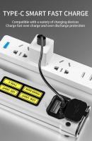 Linterna De Emergencia LED Super Brillante Con Fuente De Trabajo Y Magnete Alarma SOS Billetera Luz De Mano Impermeable Y Cargador De Batería - details 14