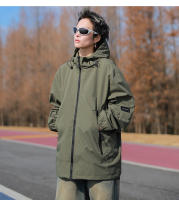 Chaqueta De Senderismo Para Mujer Impermeable Y a La Viento Con Capucha Ropa De Trabajo Para Montañismo Deporte De Otoño E Invierno Estilo High Street - details 13