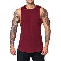 Nueva Llegada De Camiseta De Hombre Para Entrenamiento Ropa De Levantamiento De Pesas Singlet Sin Mangas Deporte Camiseta De Vestido - details 10