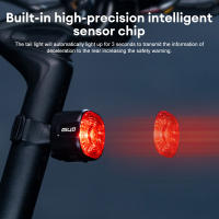 Luz Trasera De Bicicleta Inteligente Giyo IP66 Impermeable Con 6 Modos De Iluminación Alta Brillo Para Mango De Sillín O Bolsa - details 3