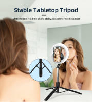 Palo Selfie Con Luz De Anillo De 8 Pulgadas Trípode Plegable De 1680mm Con Lámpara Recargable Bluetooth Sin Cable Para Smartphone iOS Android - details 17