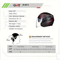 Casco De Motocicleta GXT Abs Para Hombres Y Mujeres Con Lente Doble Estilo Abierta Peso 1200g Adecuado Para Cuatro Estaciones Scooter - details 7