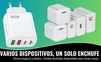 Cargador USB C - Cargador USB Carga Rápida Múltiple 4 Puertos - Enchufe Multiple USB C – Adaptador USBC  Marca NFMAXONE Compatible de Samsung, iPhone - iPad, Huawei, Google, Carga Rapida 40W - Enchufe iPhone - details 1