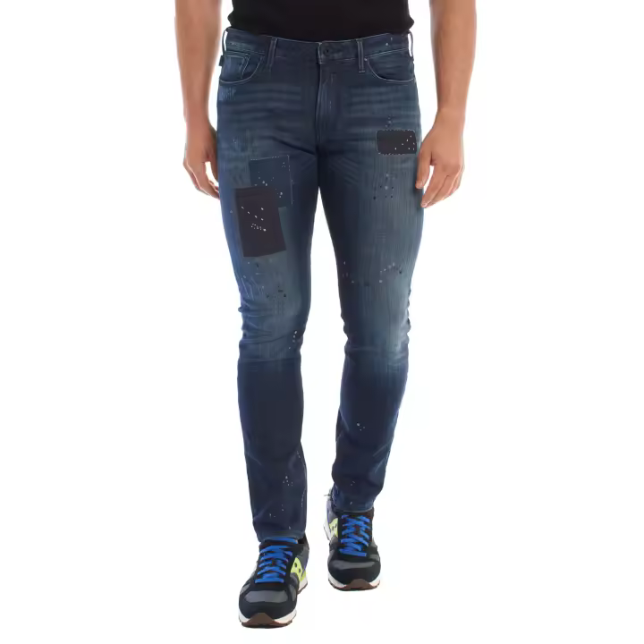 Emporio Armani-Pantalón Slim fit Strech 3Z1J06 para Hombre - 1
