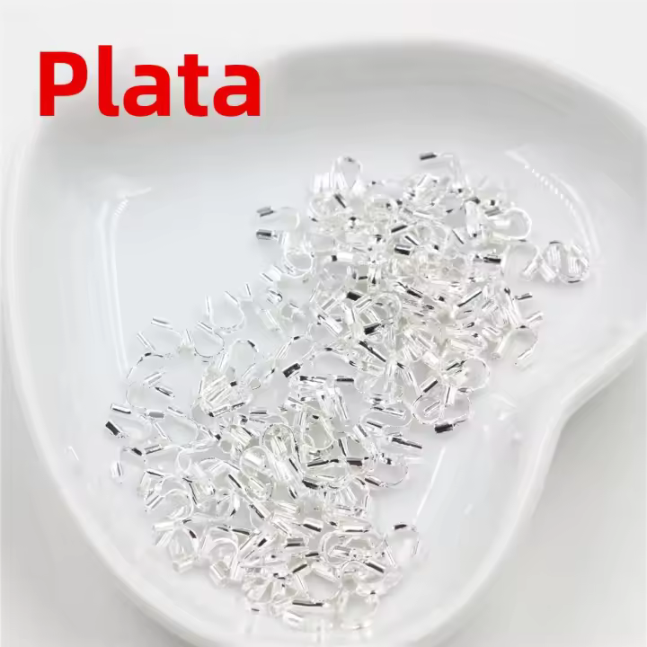 100pcs Protecciones De Hilo En Forma De U 4.5x4mm Accesorios De Conector Para Fabricación De Joyas Clavos Y Guardias Metálicos De Aleación De Zinc Libre De Níquel Y Plomo - 1