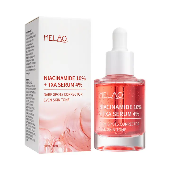 Suero de niacinamida al 10 % + 4 % de TXA: suero de niacinamida para el rostro, cuidado de la piel para el rostro, reafirmante, suavizante, nutritivo, reduce los poros, humecta. Suero de niacinamida al 10 % para mujeres - 1
