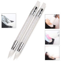 1Pc Lápiz De Silicona Para Diseño De Uñas Con Doble Punta Herramienta Precisa Para Arte De Uñas Brocha De Puntos Brillantes Para 3D Carving - details 0