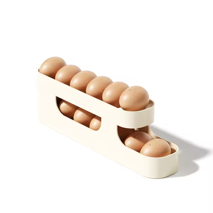 Organizador De Huevos Para Nevera Con Función De Conservación Almacenamiento Horizontal Para Puerta Lateral De La Nevera Y Contenedor De Huevos - 1