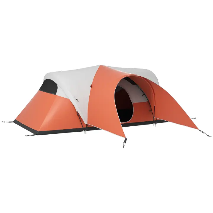 Tienda de campaña de túnel para 6 personas, tienda de campaña familiar imperable, tienda de campaña con Ventanas, Bolsa de Transporte incluida, Perfecta para Jardín y Terraza - 1