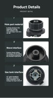 Adaptador De Estufa De Montaña Para Cilindro De Gas Largo Versión Negra CAMPINGMOON Accesorio De Camping Al Aire Libre BKZ10 - details 5