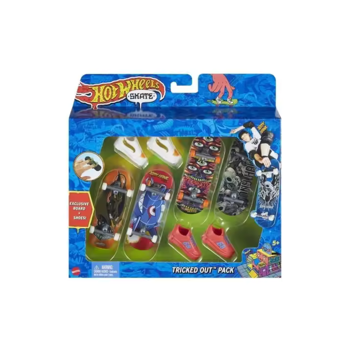 Hot Wheels Skate Pack Tricked Out Mattel HGT84 Vehículos de juguete y por control remotro - 1