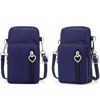 Bolso De Hombro Para Mujer Moda Diagonal Cruzada Con Cierre De Cremallera Bolsa De Pecho Deportiva Vertical Monedero Nylon - details 13