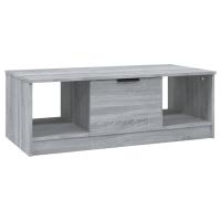 Vidaxl - Mesa de Centro de Madera Ingeniería 102x50x36 Cm - Roble Ahumado - details 1
