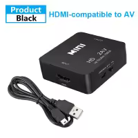 HDMI A RCA keitiklis, suderinamas su AV/CVBS L/R AUDIO VIDEO SET viršutine dėžutės skalė 1080P MINI HD2AV Palaiko NTSC Pal Output HD A AV - DUOMENYS 6