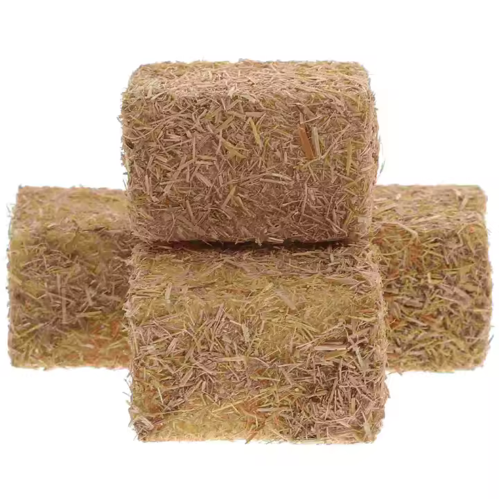 4 Pcs Mini Haystack Decoraciones De Halloween Simuladas Paja En Madera Accesorios De Jardín Para Niños Adornos De Escena De Yarda - 1