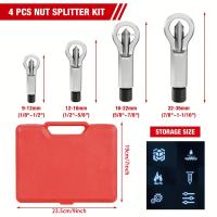 Juego De 4 Piezas De Herramientas Para Quitar Tornillos Rotos Dañados Y Corrosivos Herramienta De Separación De Tornillos Resistentes Para Reparación Doméstica - details 6